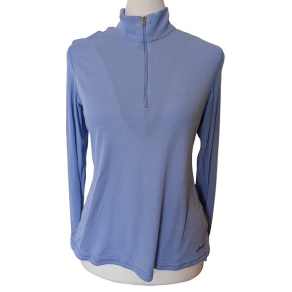 Patagonia Capilene Light Blue Baselayer Long Sleeve Quarter Zip Pullover XS - Picture 1 of 6